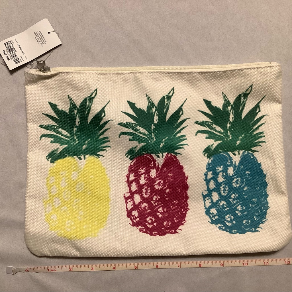 Slim Bag With Pineapple Design Nwt